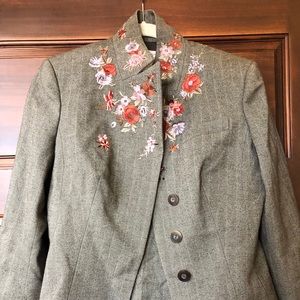 Worth wool/cotton suit